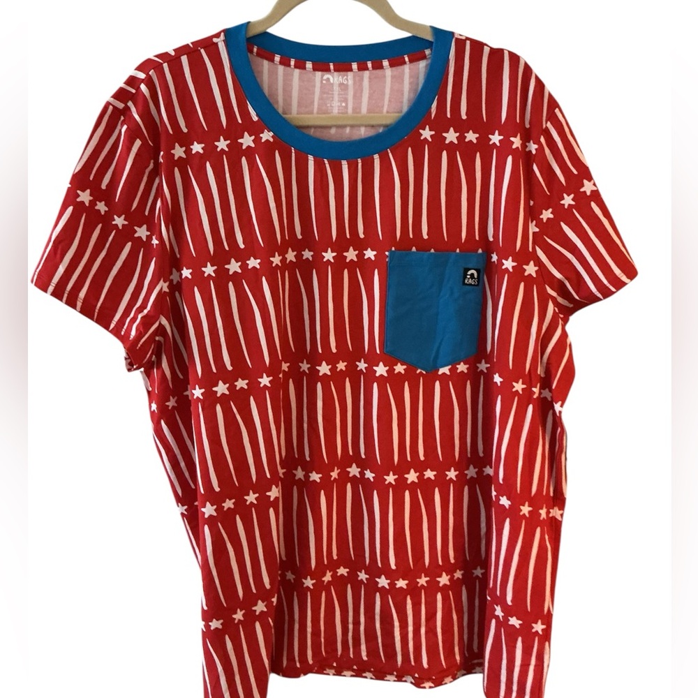Rags Top XXL Red/White/Blue